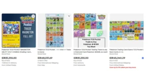 Pemain Jual Kartu Pokemon TCG Pocket di eBay?